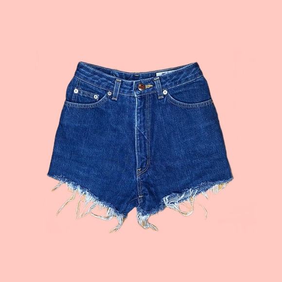 Very Rare 80s Vintage Gals from Wrangler Jean Shorts Cutoff Wrangler japan - Picture 3 of 8